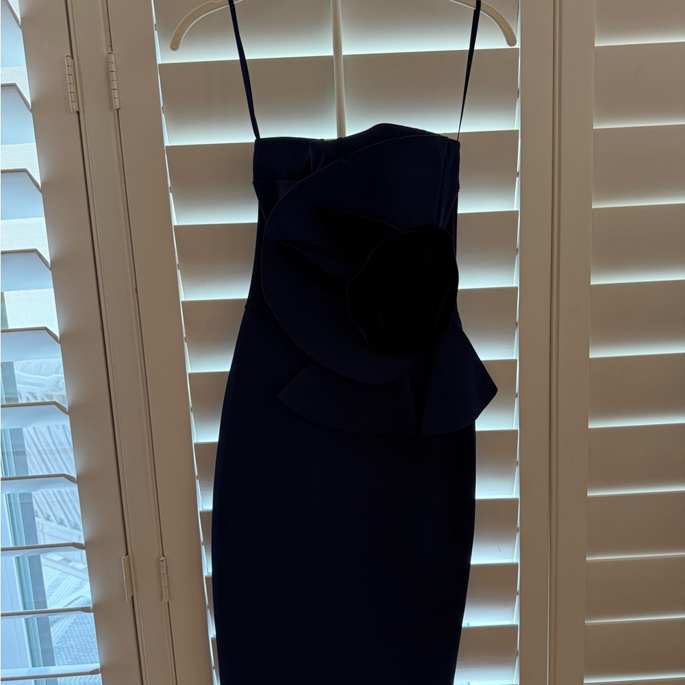 Chiara Boni Midnight Strapless Dress